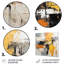 Abstrait jaune et noir, collage II - art mural abstrait en métal-707166943