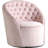 Alessio Velvet Upholstered Swivel Barrel Chair-817583557