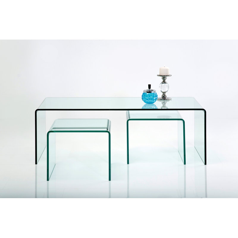 Coffee table Clear Club (3/set)
