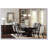 Contemporary Rectangular Double Pedestal Dining Table with Extension Leaf for Versatile Modern Home Dining Spaces