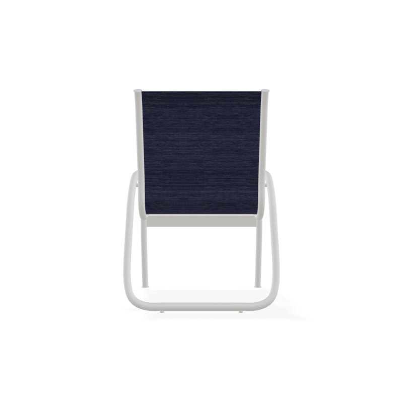Fauteuil de patio Gardenella, Neige texturée, Collectionnez l'indigo