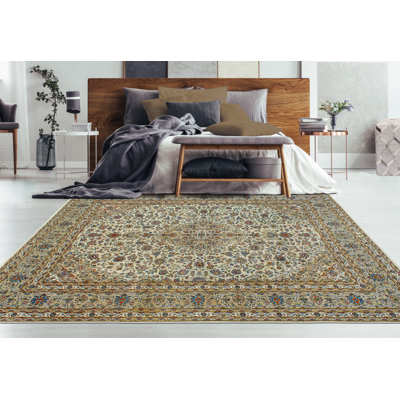 Khya Distressed Diren Ivory Rug