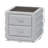 Baxton Studio Cadmus Modern Light Grey Channel-Tufted Fabric 2-Drawer Nightstand