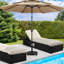 Base de parasol de patio à roulettes 55 lb Seritta