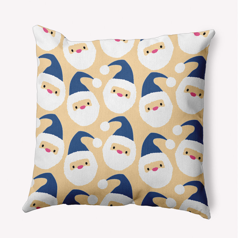 Coussin intérieur / extérieur Dancing Santas, H 16 po x l 16 po, Île Seymour Nord, Galapagos