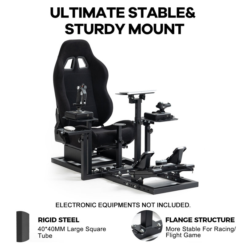 Anman Flight Simulator Bracket Racing Simulator Stand NO Steering Wheel Pedal Flight