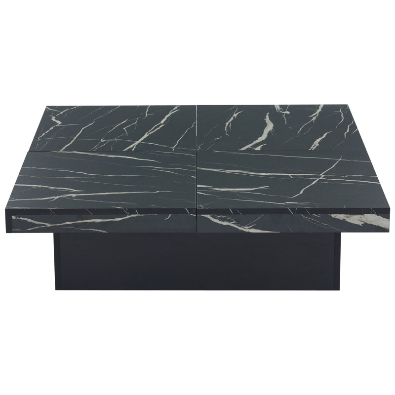 Coffee Table with Storage, black