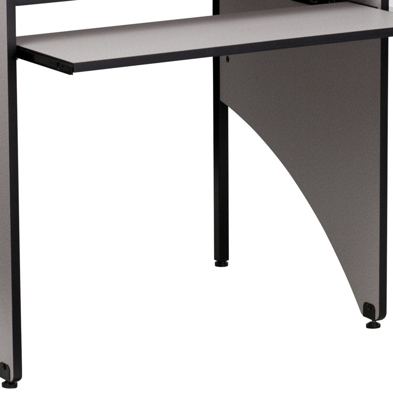 Wright Starter Student Study Carrel/Testing Centre Desk, Black