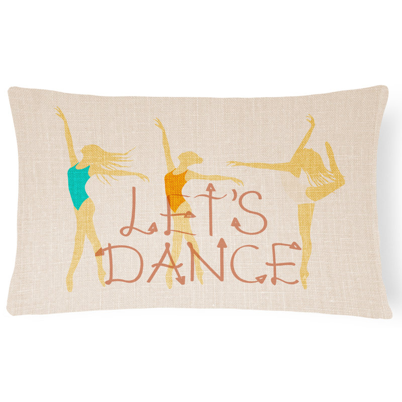  Coussin en lin léger Let's Dance