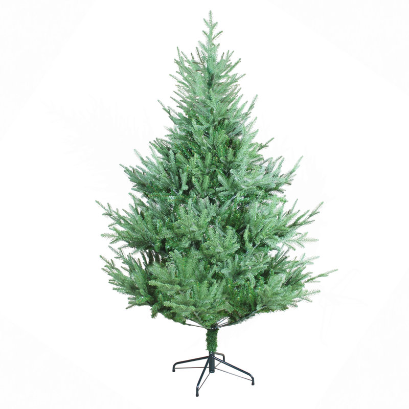 Arbre de Noël incurvé de 6 pi, arbre de Noël de 72 po avec une forme irrégulière, des branches denses et une apparence réaliste. Cette pièce polyvalente peut servir à la fois d'Halloween et de Noël