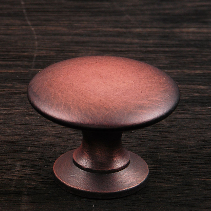CK Series 1 1/4" Diameter Mushroom Knob, Distressed Copper