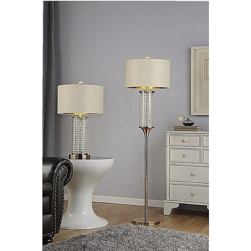 Lampe sur pied en cristal 62,25 pouces