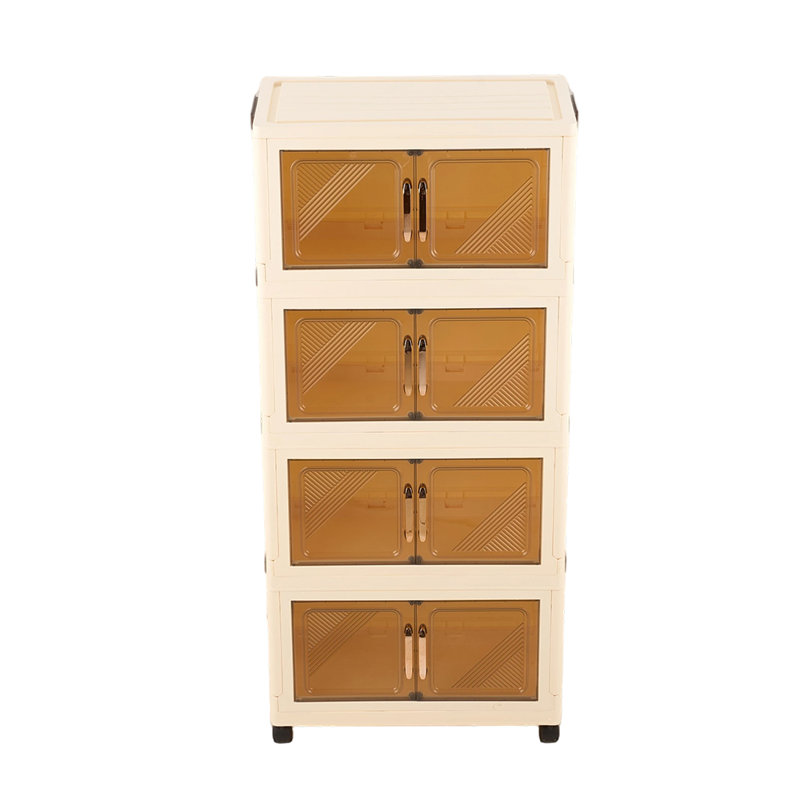 Rebrilliant Plastic Storage Tub & Tote, Walnut