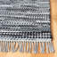 Tapis de couleur unie en coton recyclé à tissage plat Arundel Montauk-424374846