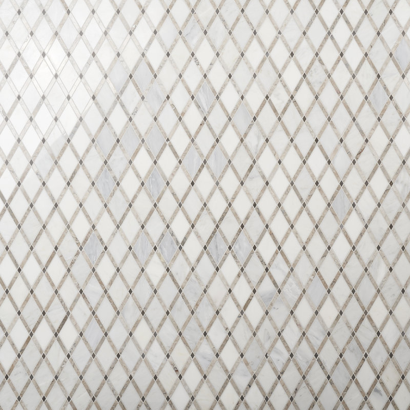 Carreau de mosaïque fantaisie Grand Marble, Gris Lagos