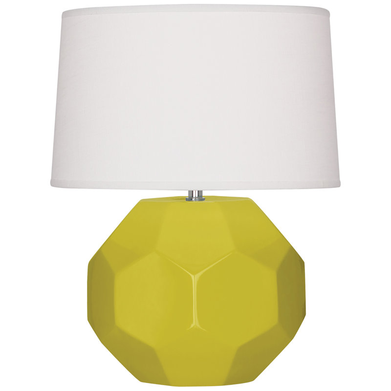 Petite lampe d'appoint Franklin, H 16,5 po x l 12,5 po x P 12,5 po, Vert cédrat