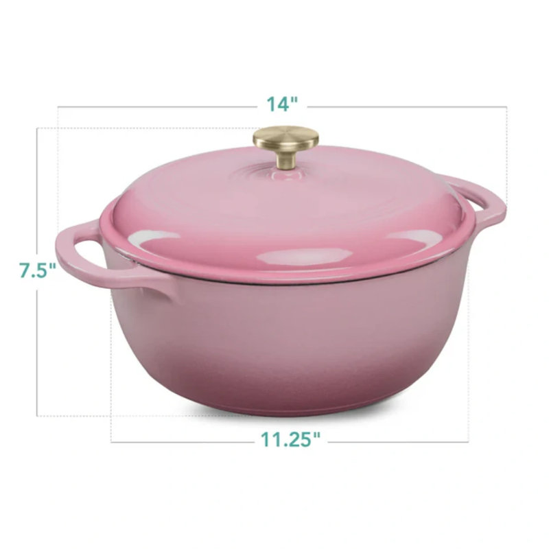 Dutch Oven- 6Qt, Pink Champagne
