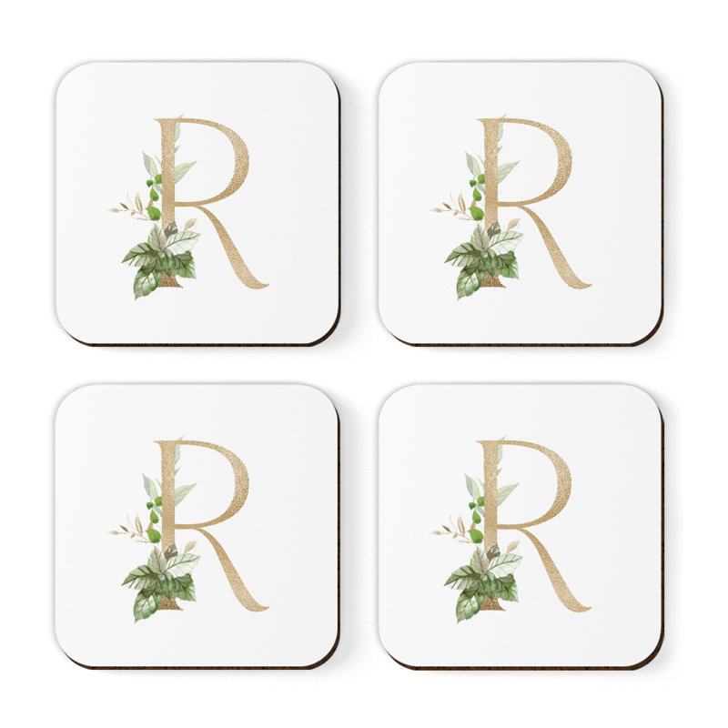 Sous-verre à monogramme Exotic, R