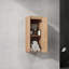 Meuble-lavabo mural moderne avec lavabo et armoire de rangement latérale Modern