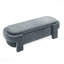 Banc repose-pieds contemporain avec rangement ovale pour le salon et la chambre à coucher - Gris-117529152