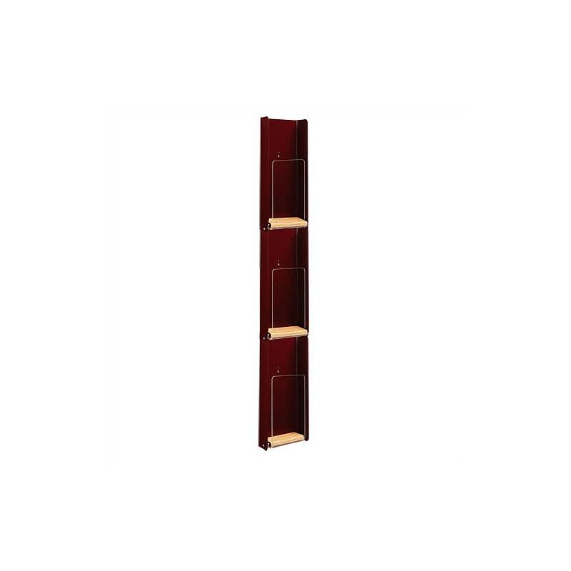 Peter Pepper 36.5'' H Magazine Rack, Haze, Narrow, Natural Maple