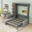 Grand lit escamotable avec canapé et tablettes-850395395