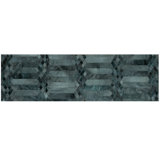 Largo Cowhide Geometric Area Rug in Teal