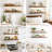 2 Pieces Floating Shelves, Wall Shelf Display Shelves for Living Room/Bedroom/Bathroom/Kitchen-1233567950-1233567940