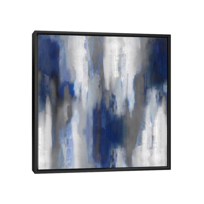 «Apex Blue III», reproduction, H 26 po x l 26 po x P 1,5 po, Toile avec cadre noir