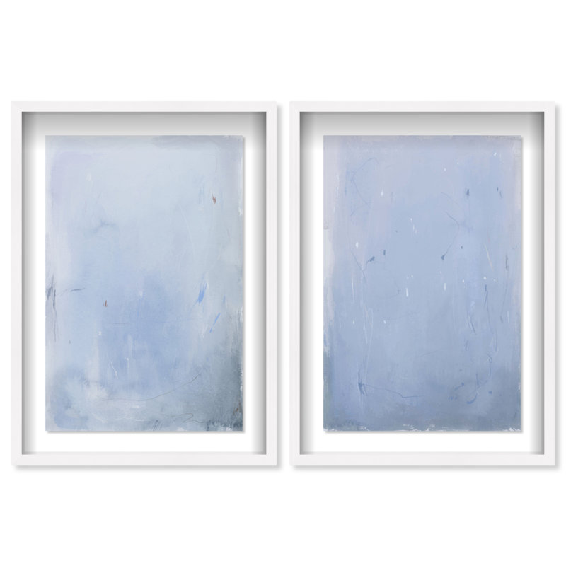 Calm Waters Shadowbox Abstract Print by Oliver Gal, Black Frame, 10 x 15, 17.5"H x 25.5"W, White Shadowbox