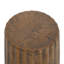 Table d'appoint intérieure MGO - Table de bout durable de style souche d'arbre pour patio, jardin, salon, hauteur 16,61 po, finition grain de bois brun