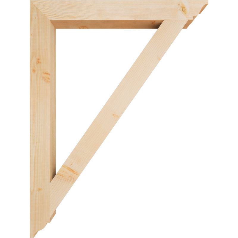 Traditional Traditional Bracket, Douglas Fir (Smooth), 48" H x 4" W x 36" D