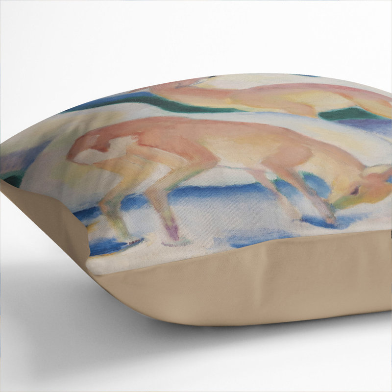 Square Cushion, Stone, 55cm H x 55cm W x 20cm D