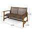 Causeuse Hampton Wood + Wicker-35850348