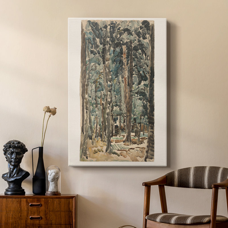 Paysage rétro CCxxxxi - galerie Cavas sur mesure, H 18 po x l 12 po