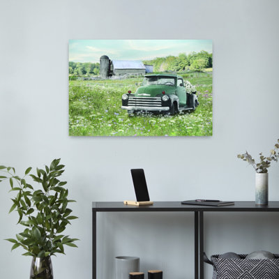 Art contemporain contemporain, paysage abstrait rétro rustique