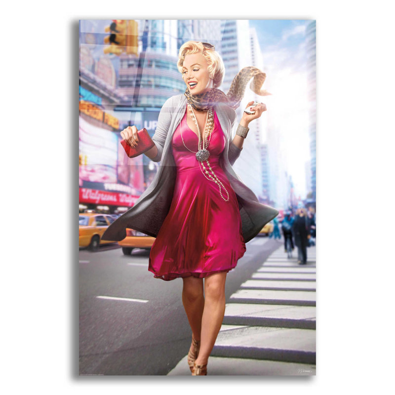 Marilyn in the City par JJ Brando - photographie sans cadre, H 16 po x l 12 po x P 0,13 po