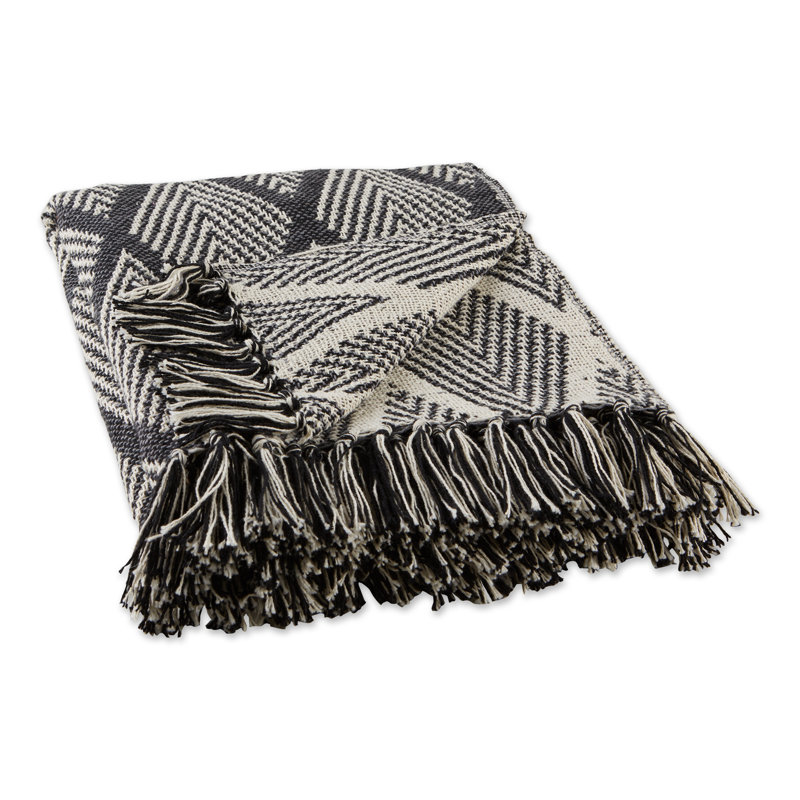 Jeté 100% coton Multi Diamond, Gris