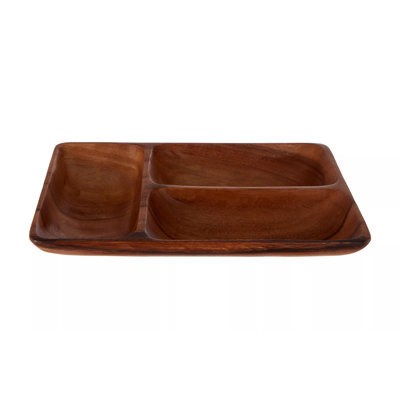 Alpen Home Flaherty Wood Divided Serving Dish