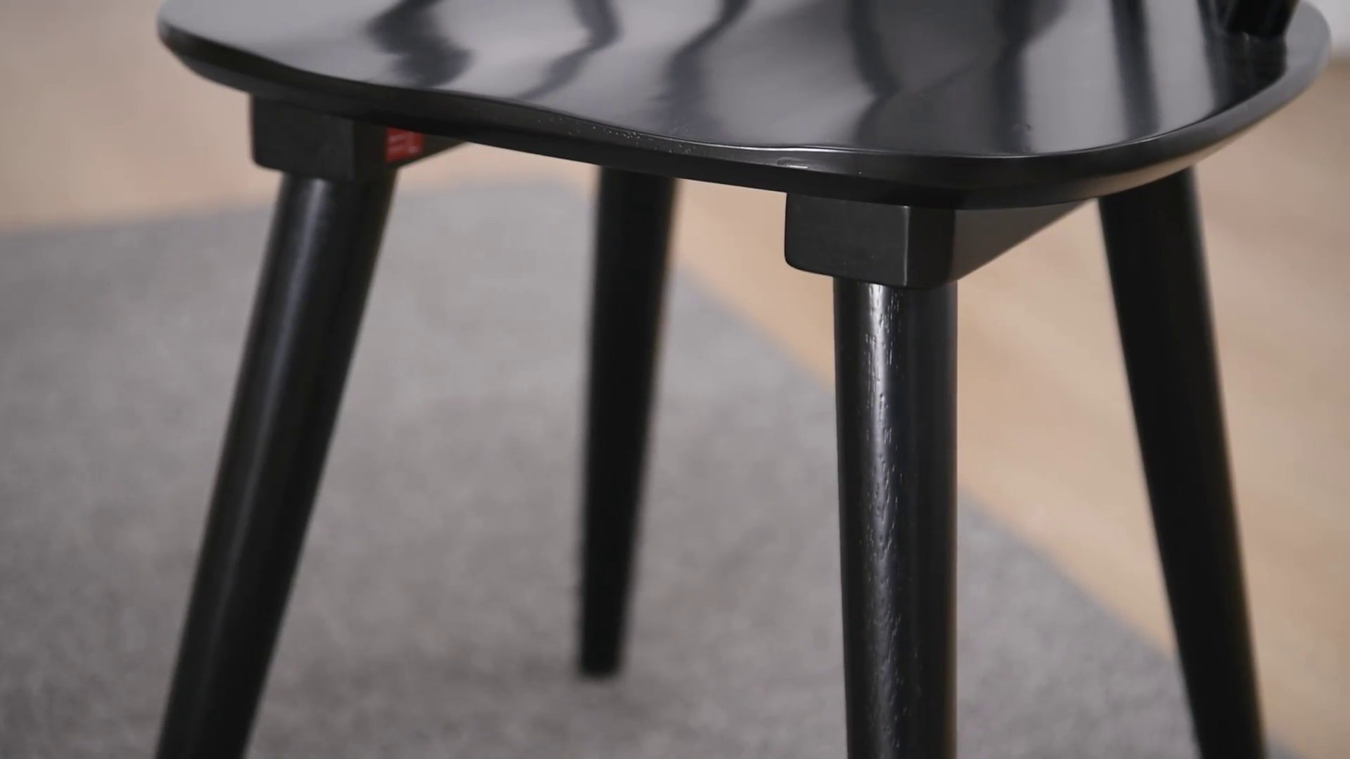 Gracie Oaks Majidah Solid Wood Arm Chair in Black & Reviews