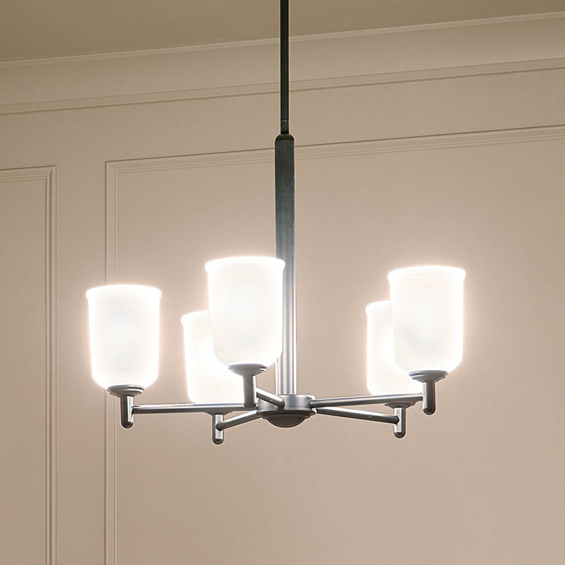 Shailene 5 - Light Dimmable Classic / Traditional Chandelier, Black