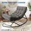 Chaise berçante surdimensionnée avec coussin Papasan, intérieur / extérieur