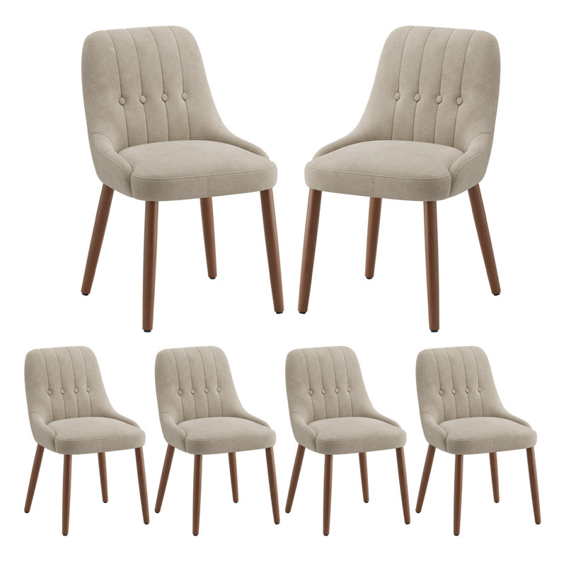 Arva 49 cm H Fabric Side Chair, Camel
