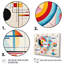 «Blue and Pink Abstract Geometric Vision 2», art mural géométrique-1436710938-1436710937