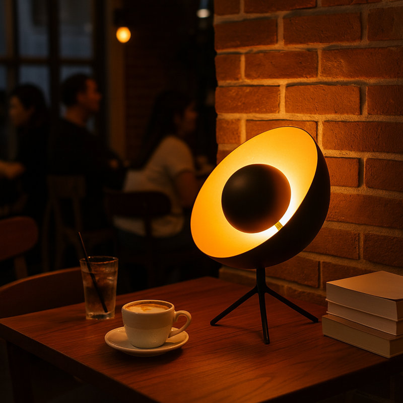 Creative Satellite Radar Iron Led Table Lamp