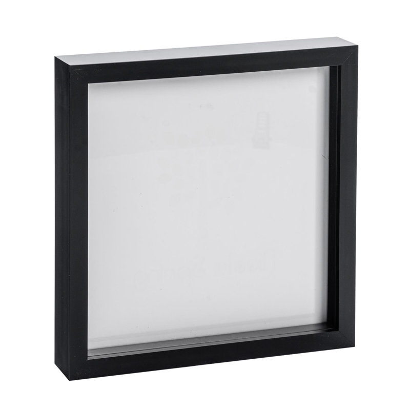 Nicola Spring - 3D Box Photo Frame, Black, 50.8cm H x 50.8cm W x 3.5cm D