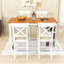 Ensemble repas 5 pièces avec 4 chaises rembourrées et tablettes de rangement multi-niveaux-1711817655-1711817648-1711817649