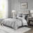 Emilia Silver Jacquard 12-Piece King Comforter Set with Bed Sheets-1114635877-1150314837