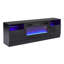 Metro Lane 178 cm W Black Electric TV Stand with 5000 BTU