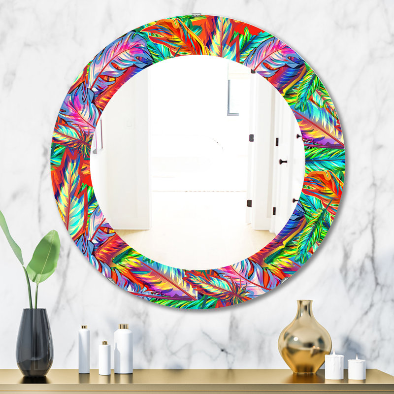 Miroir mural Tropical Mood Bright 5, H 31,5 po x l po